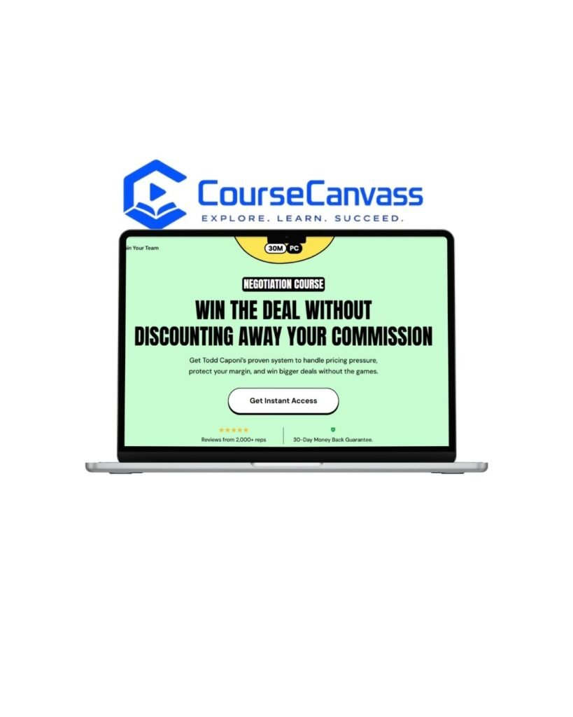 Todd Caponi – 30MPC Four Levers Negotiating Course Cover
